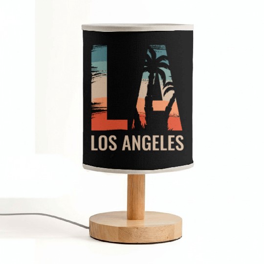 Los Angeles LA California Gift Fabric Lamps