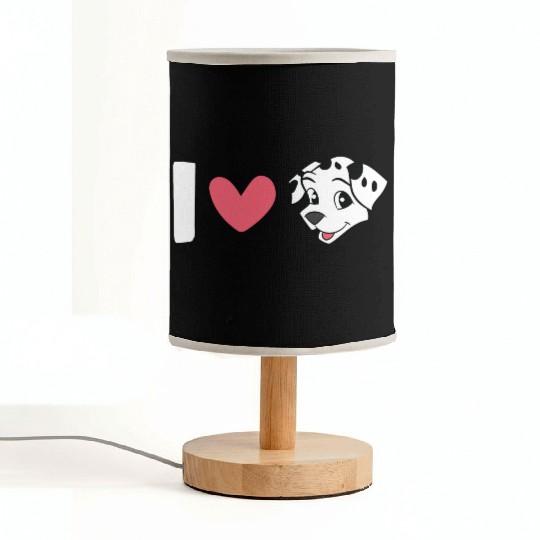 Dalmatians - I Love Dalmatians Fabric Lamps