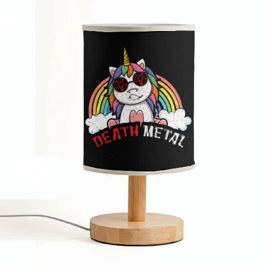 Satan Rainbow Unicorn Love Metal Music Heavy Rock Fabric Lamps