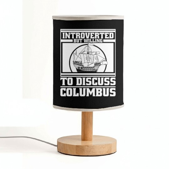 Columbus Day 1492 Fabric Lamps