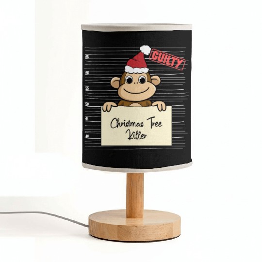 Monkey christmas funny prison Fabric Lamps