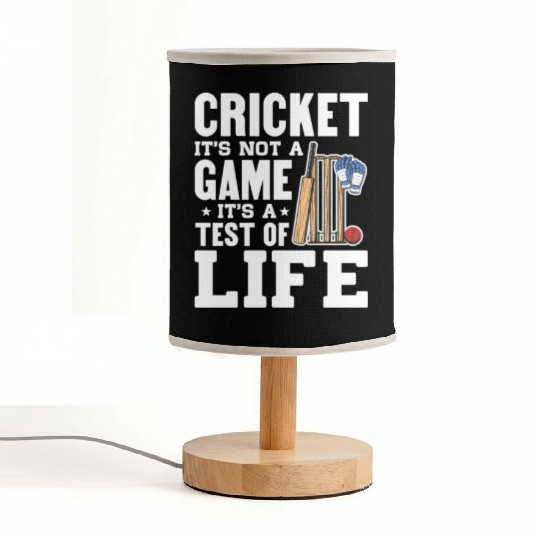 Cricket It's Not A Game It's A Test of Life Fabric Lamps