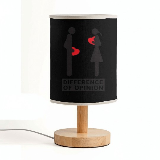 difference of opinion idea For Valentine s day Fabric Lamps