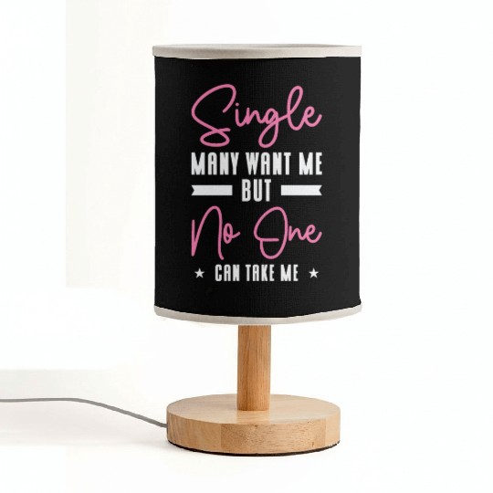 Single Relationship Solo Independent Single Quotes Fabric Lamps