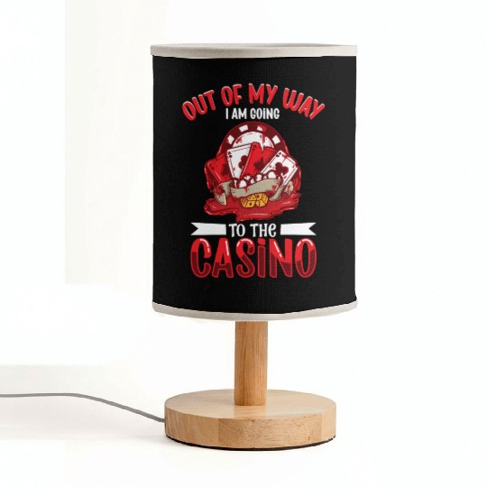 Poker Casino Poker Player Gambling Roulette Fabric Lamps
