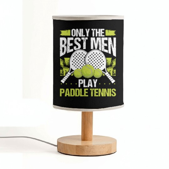 Paddle Tennis Player Match Only the best Men Fabric Lamps