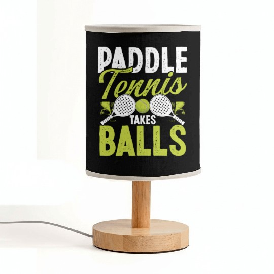 Paddle Tennis Player Match Paddle takes Balls Fabric Lamps