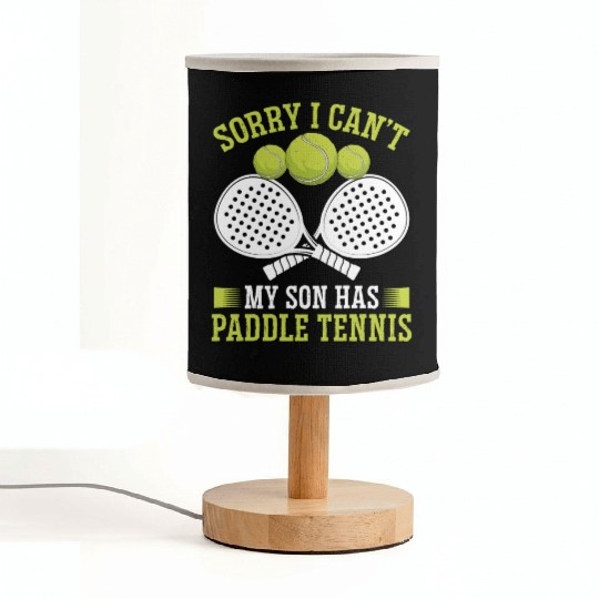 Paddle Tennis Player Match Dad Father Papa Fabric Lamps
