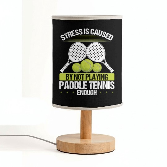 Paddle Tennis Player Match Stress is caused Fabric Lamps