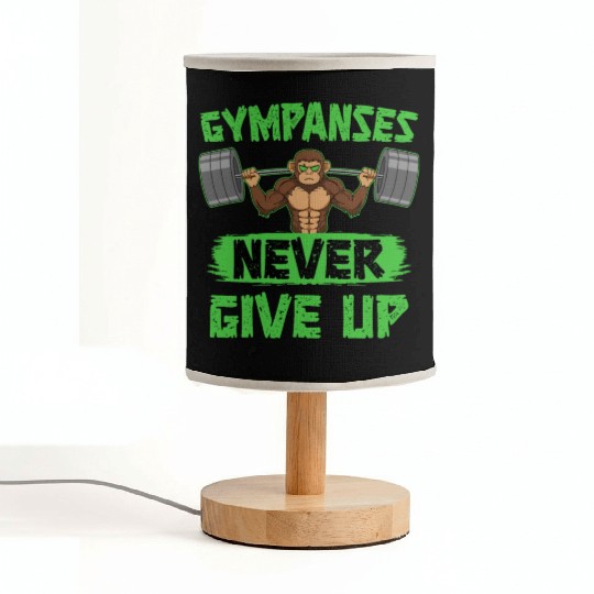 Gympanses Never Gives Up Fitness Workout Exercise Fabric Lamps