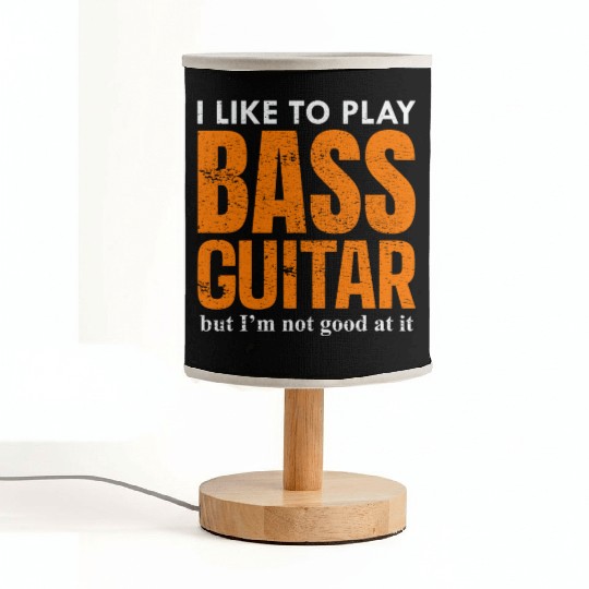 Bass Guitar Player Music Musician Bassist Funny Fabric Lamps