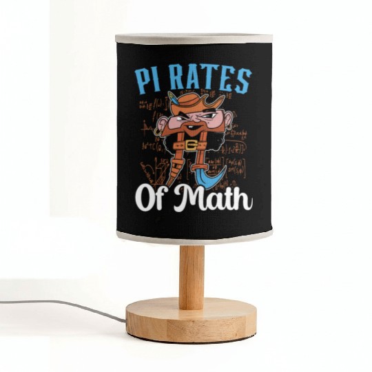 Pi Rates Of Math Instructor Math Geek Pi Day Fabric Lamps