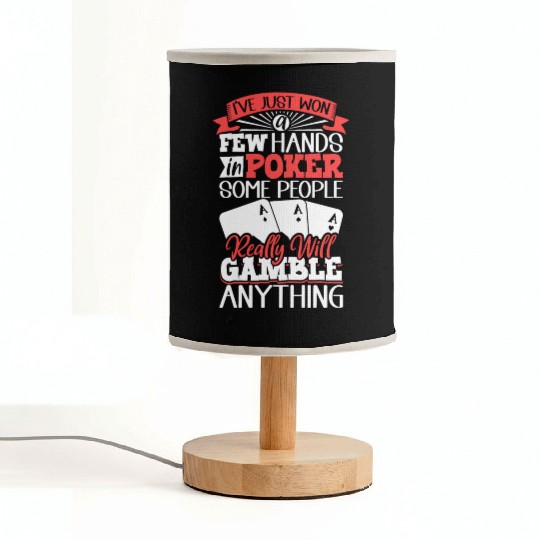 Poker Casino Poker Player Gambling Roulette Gift Fabric Lamps