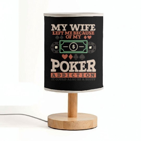 Poker Casino Poker Player Gambling Roulette Gift Fabric Lamps