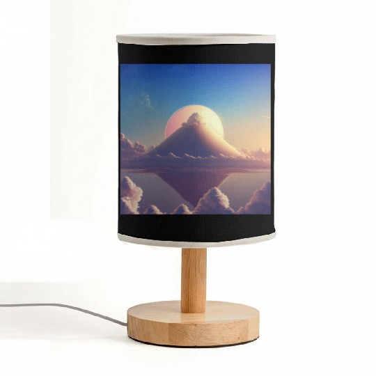 Mashup Cotton Candy Planet & The Lonely Mountain Fabric Lamps