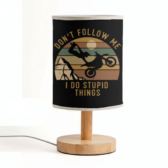 motocross moto dirt biker Fabric Lamps