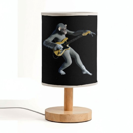 Futuristic space monkey Fabric Lamps