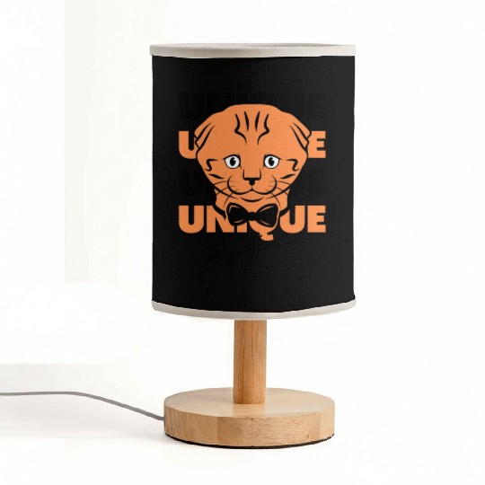Black and Brown Cute Unique Fabric Lamps