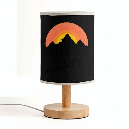 Adventure Has No Limit Hiking Mountains Fabric Lamps