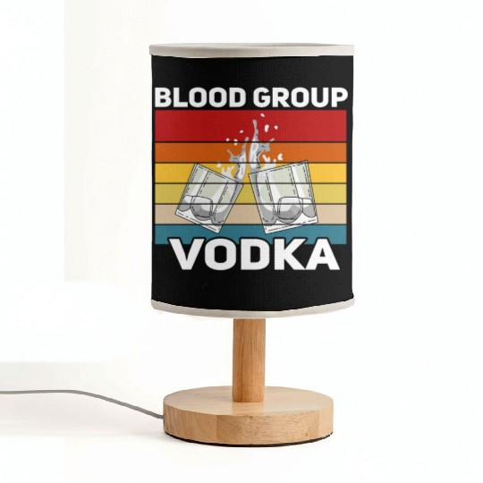 Funny vodka alcohol saying motif Fabric Lamps