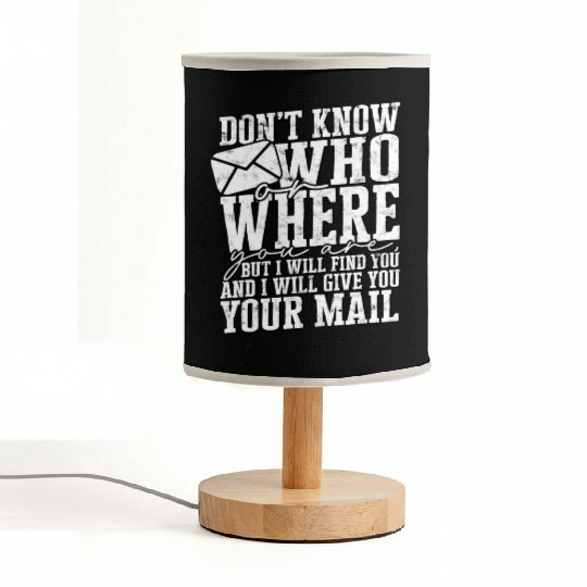 Mail Men Mail Carrier Postal Worker Postman Fabric Lamps