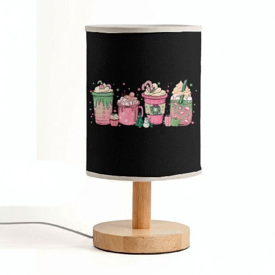 Hot Chocolate Cup Peppermint Mocha Fabric Lamps