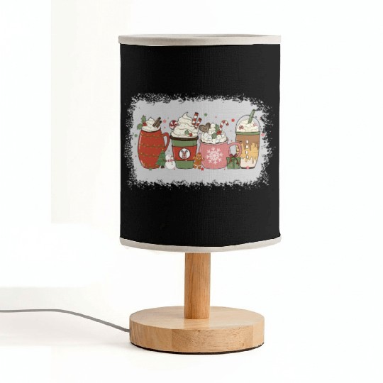 Christmas Hot Chocolate Peppermint Mocha Fabric Lamps