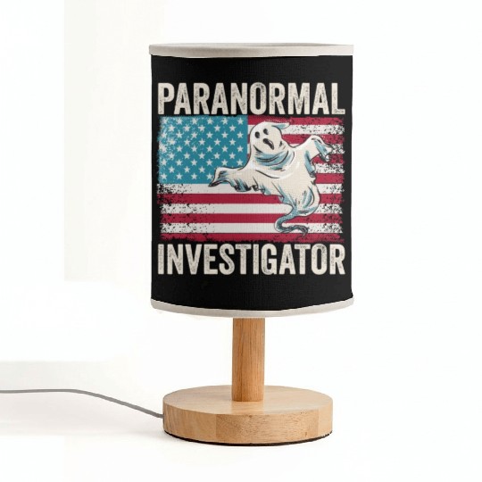 Ghost Hunting Paranormal Investigator Fabric Lamps