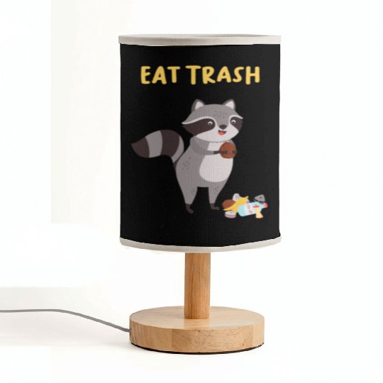 Eat Trash Raccoon Children Fabric Lamps