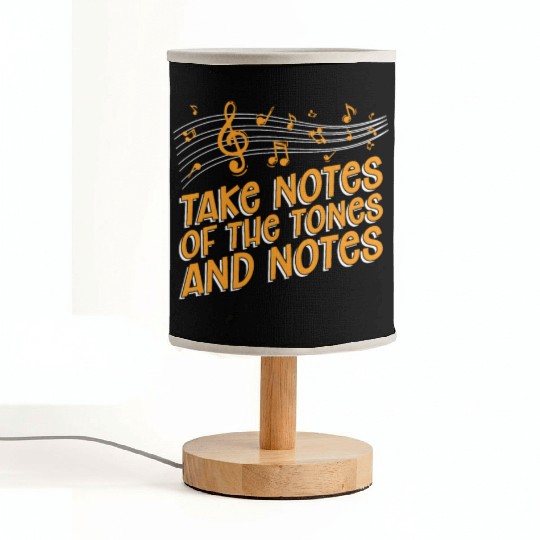 Music Teacher Notes Fabric Lamps