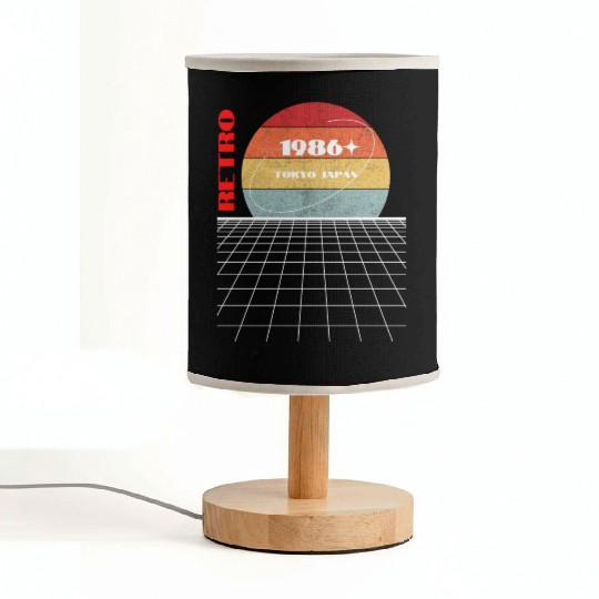 Retro 1986 Japan Fabric Lamps
