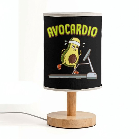 Avocardio Avocado Cardio Pun Running Exercise Gym Fabric Lamps