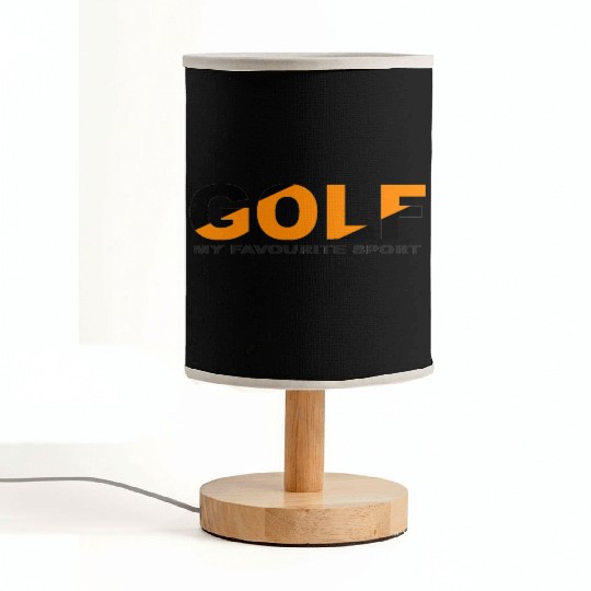 GOLF SPORT BLACK AND ORANGE COLOR Fabric Lamps