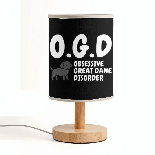 Obsessive Great Dane Disorder Fabric Lamps