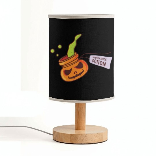 Pumpkin Spice Potion Coffee Enthusiast Halloween Fabric Lamps