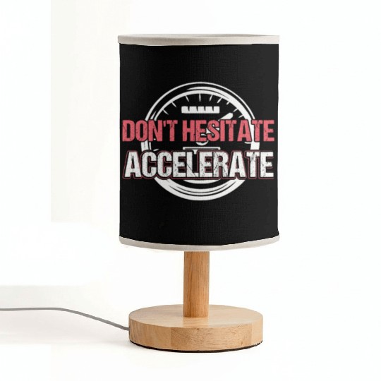Don't Hesitate Accelerate Motocross Dirt Bike Race Fabric Lamps