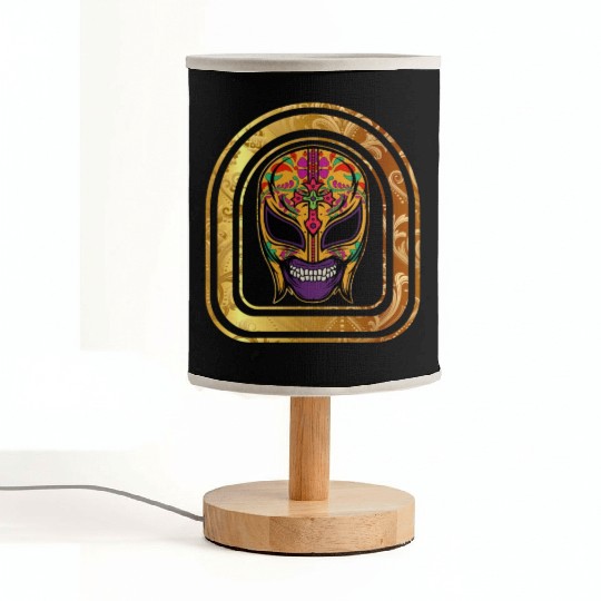 Dia De Los Muertos Fabric Lamps, Lucha Libre El Santo