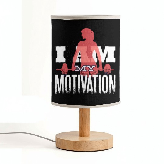 I Am My Fitness Motivation Gym Workout Affirmation Fabric Lamps