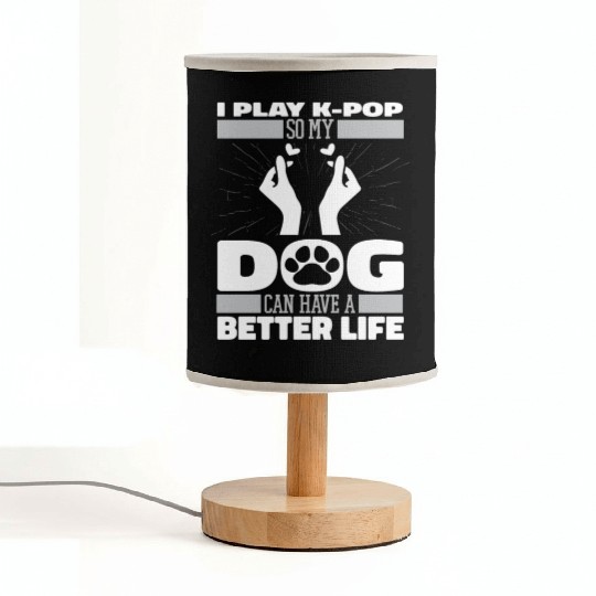 K Pop Dog Fabric Lamps