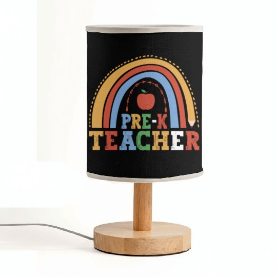 Pre-K Teacher 100th Day Of School Education Fabric Lamps
