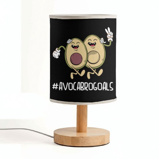 Sibling Big Brother Avocado Goals Hilarious Puns Fabric Lamps