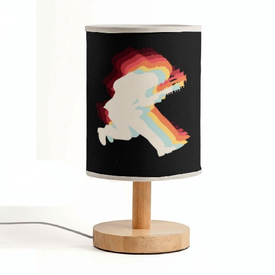 Rock and Roll Guitar Player Retro Guitarist Music Fabric Lamps