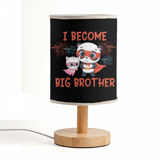 Big brother super hero panda cat Fabric Lamps