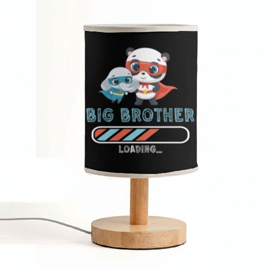 Big brother super hero panda elephant Fabric Lamps