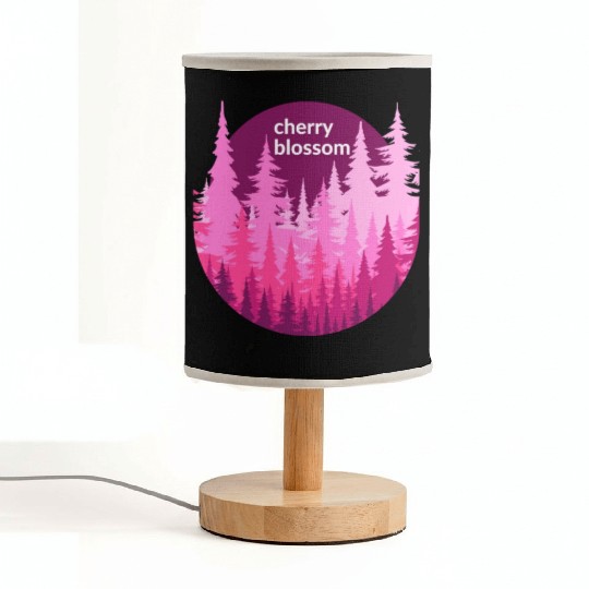 Cherry Blossom Forest Sun Fabric Lamps