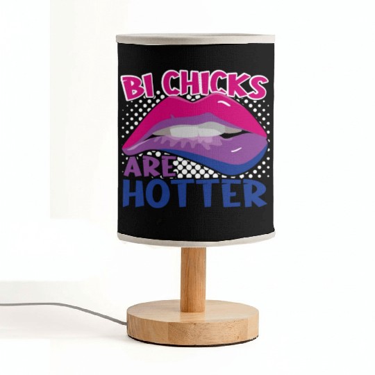 Bi Chicks Are Hotter Bisexual Pride Lips Fabric Lamps