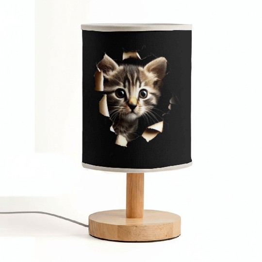 Cat Art Design Cute Cat Mom Meow Paws I Love Cats Fabric Lamps