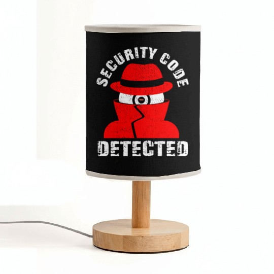 Network And Computer Security Hard Disc Detective Fabric Lamps