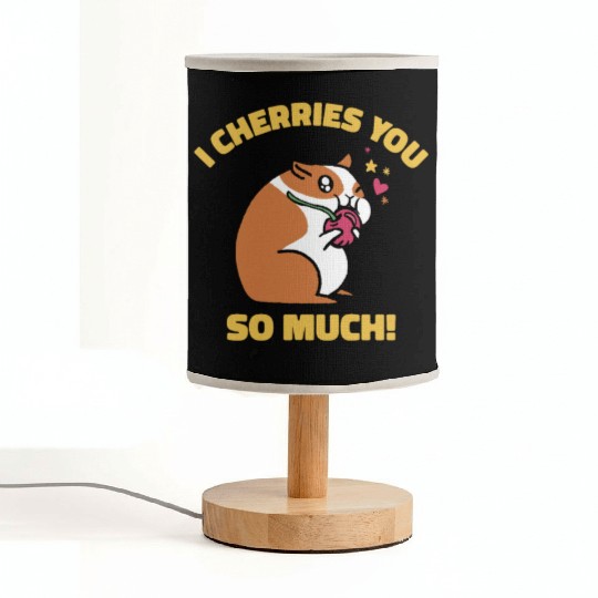 Cute Animal Hamster Cherry Pet Food Pet Hamster Fabric Lamps