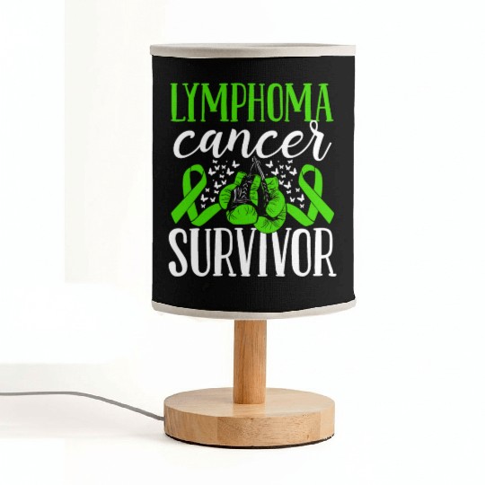 Lymphoma Cancer Awareness Ribbon Gloves Survivor Fabric Lamps